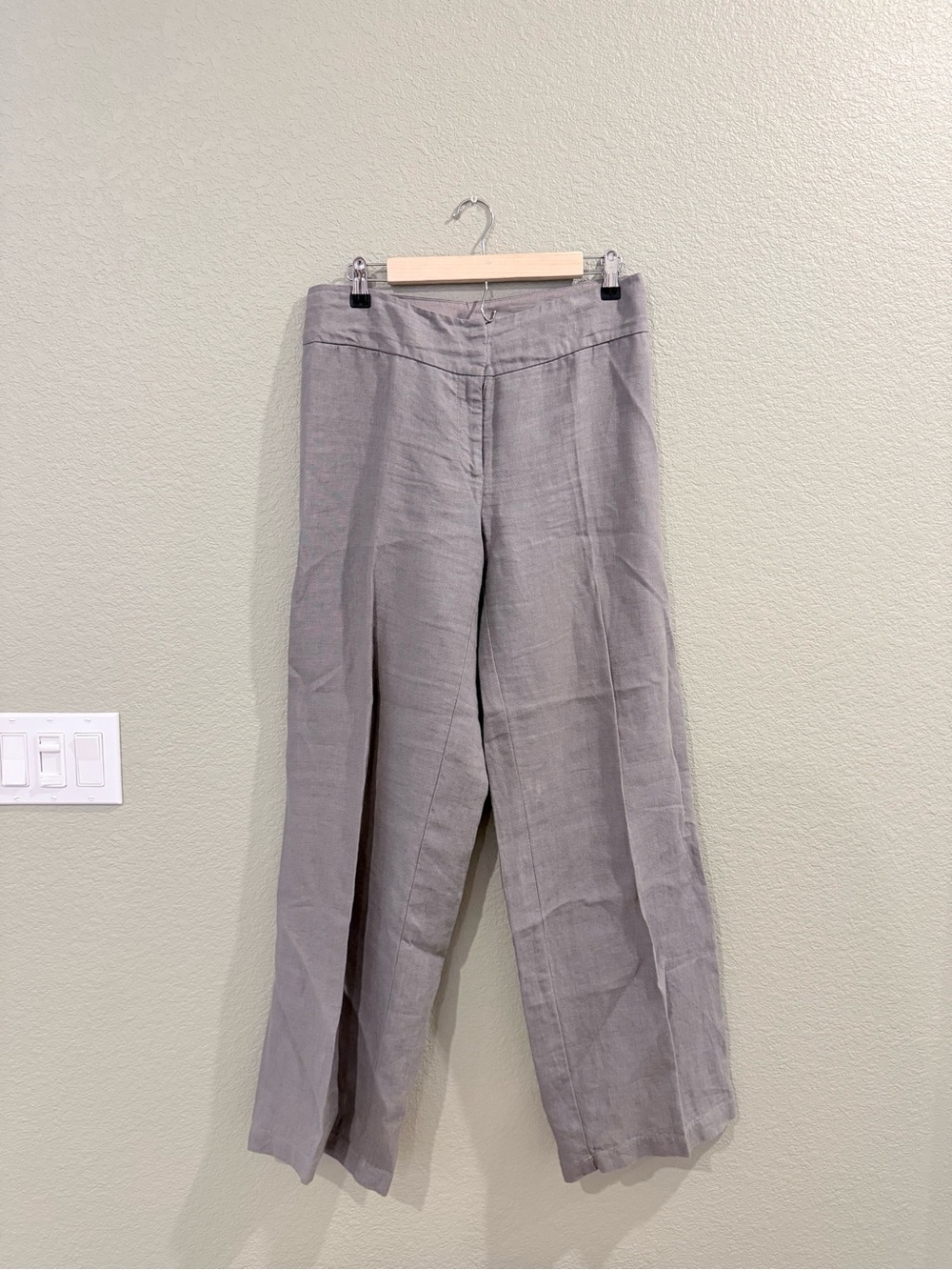 Eileen Fisher- Women’s Grey Linen Pants - Large